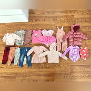 15 Piece Baby Girl 12M & 18M Clothing Lot/Bundle